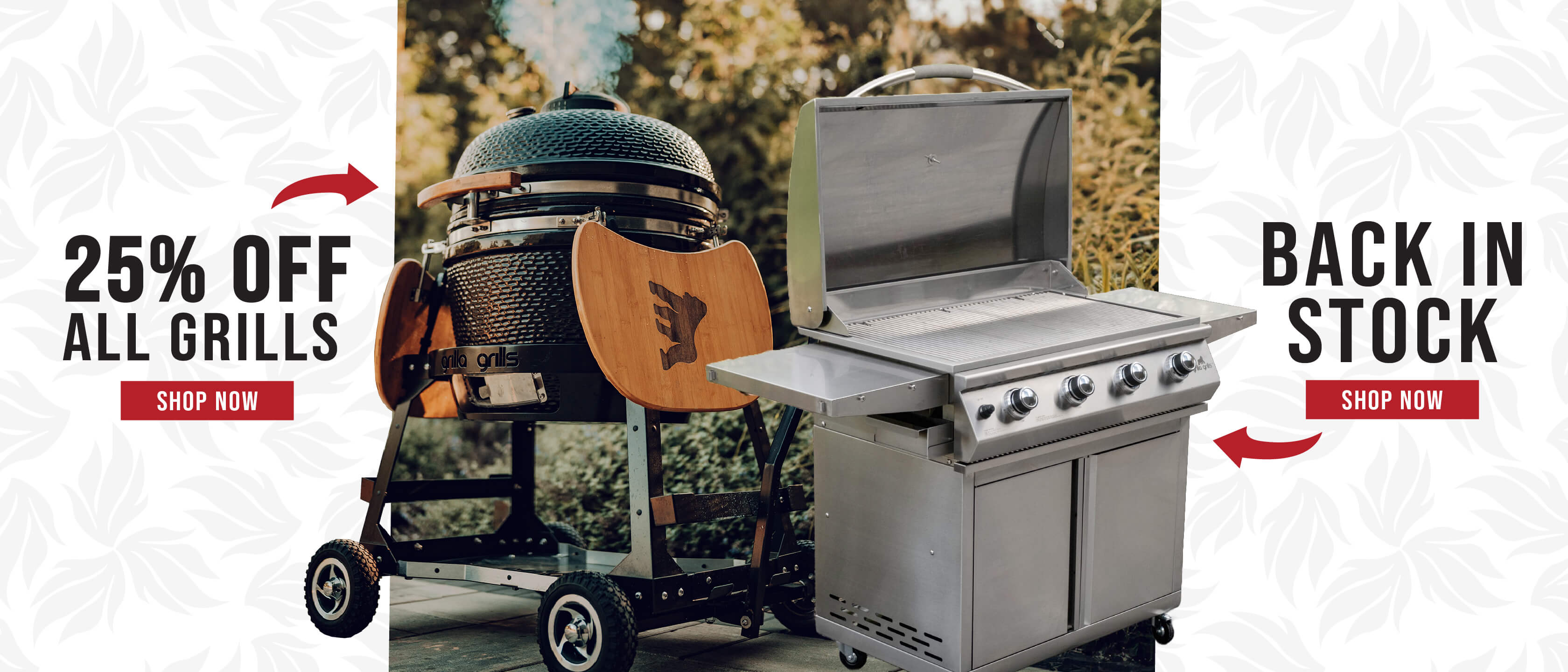 Our Biggest Sale Yet! 25% off all grills + Primate back in stock